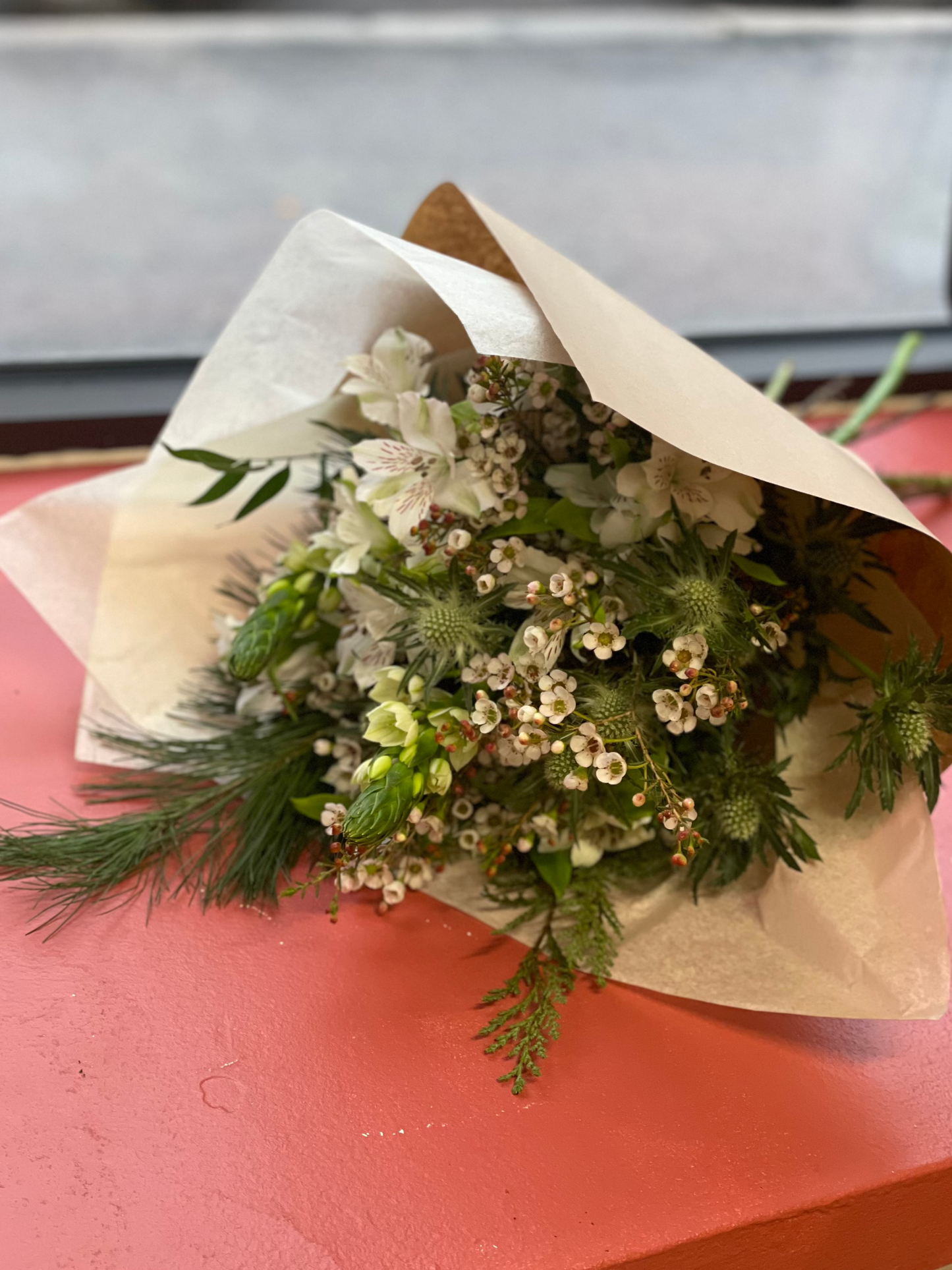 Christmas cut flower bouquet from