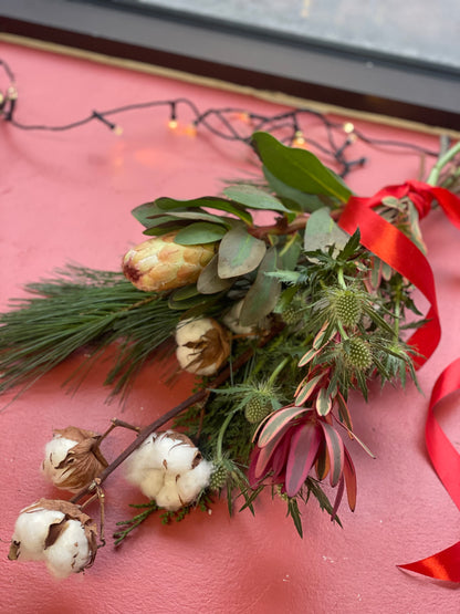 Winter cut bouquet from