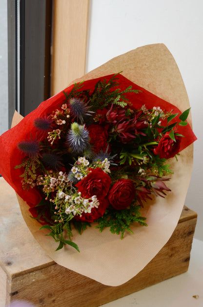 Christmas cut flower bouquet from