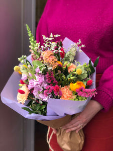 Colorful cut flower bouquet from